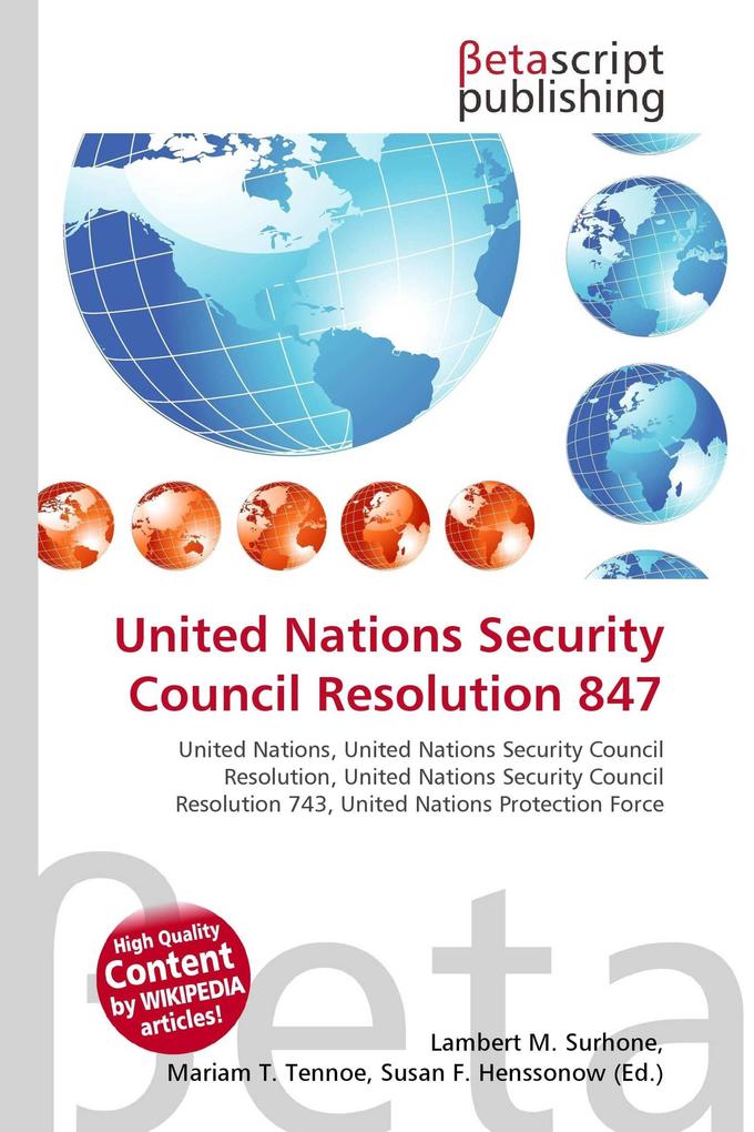 United Nations Security Council Resolution 847