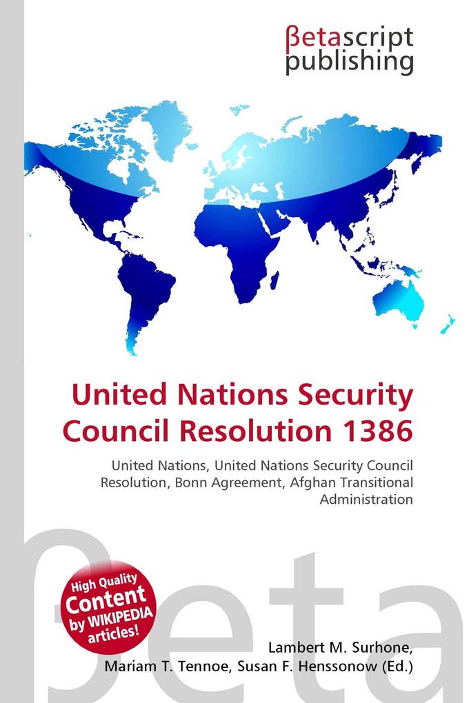 United Nations Security Council Resolution 1386