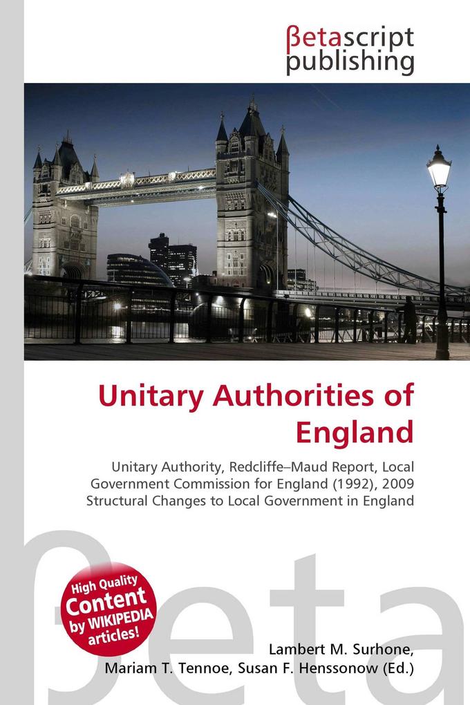 Unitary Authorities of England