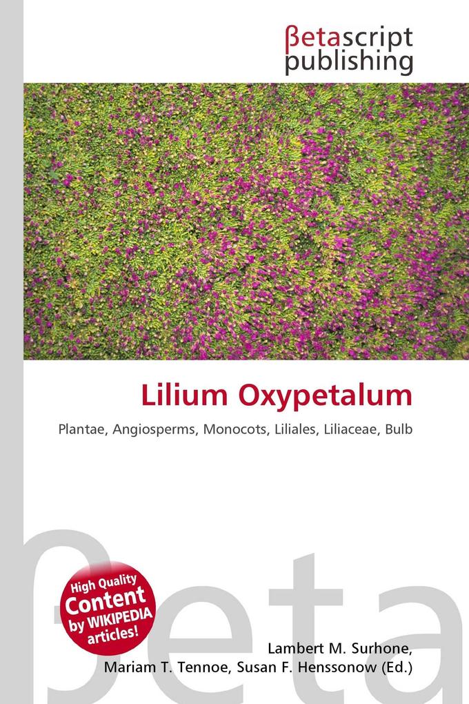 Lilium Oxypetalum
