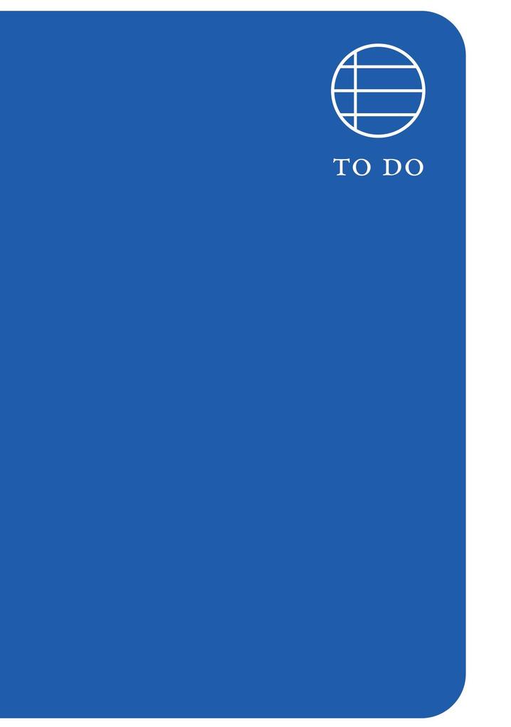 Cornflower Blue Pocket To Do Notebook
