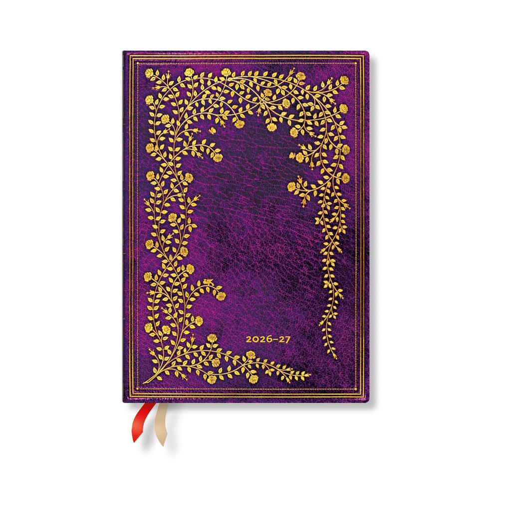 2027 New York Rose MIDI Horizontal Softcover 18-Month Weekly Planner 224pg 80gsm by Paperblanks (Gilded Age)