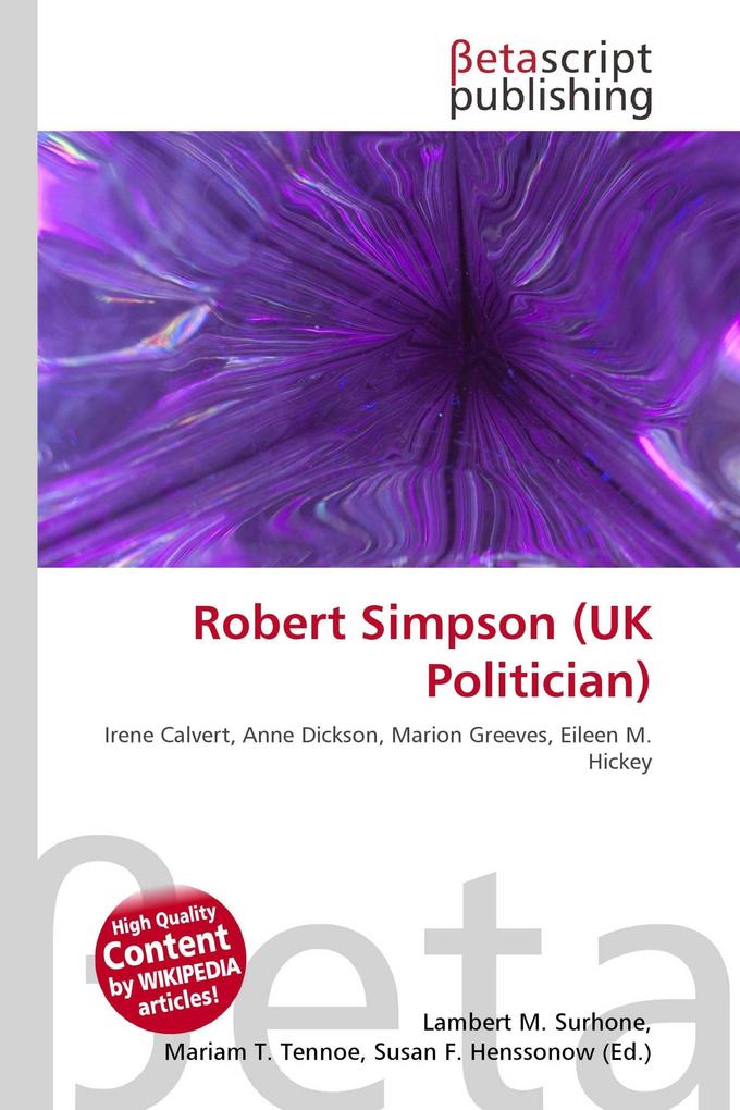 Robert Simpson (UK Politician)