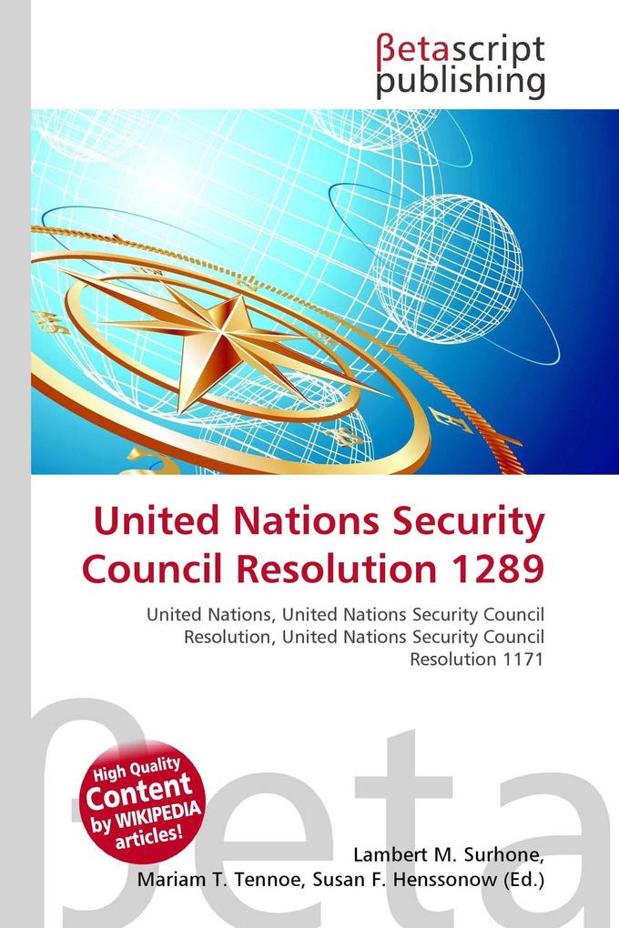 United Nations Security Council Resolution 1289