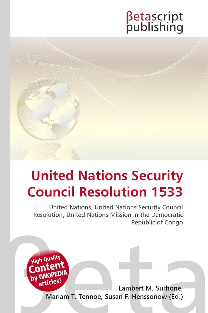United Nations Security Council Resolution 1533