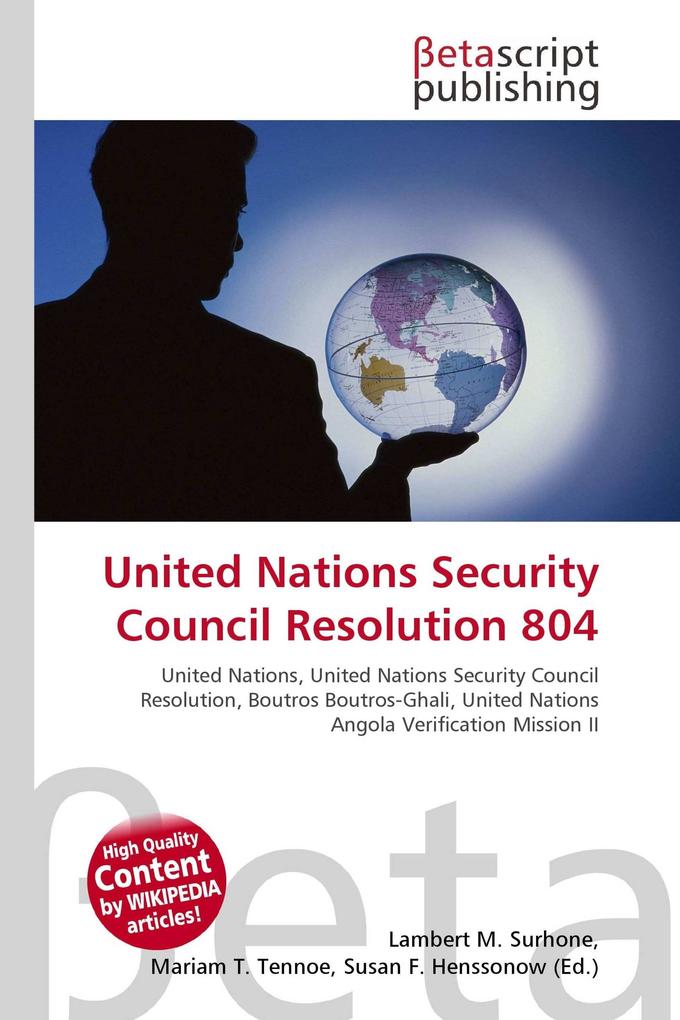 United Nations Security Council Resolution 804