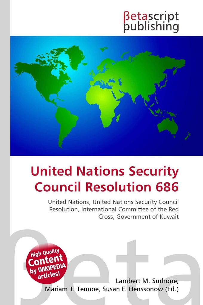 United Nations Security Council Resolution 686