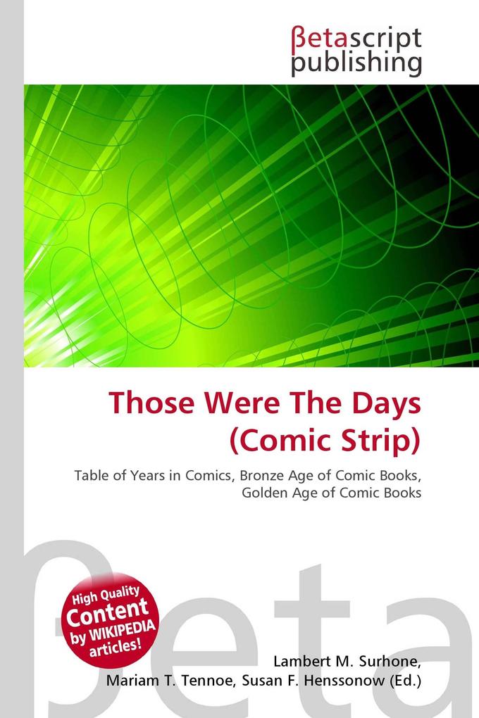Those Were The Days (Comic Strip)