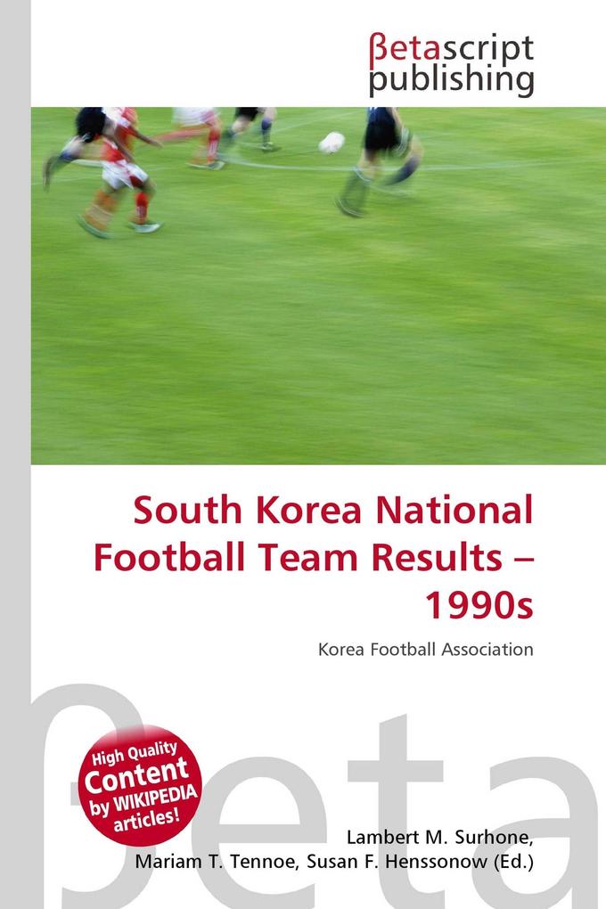 South Korea National Football Team Results - 1990s