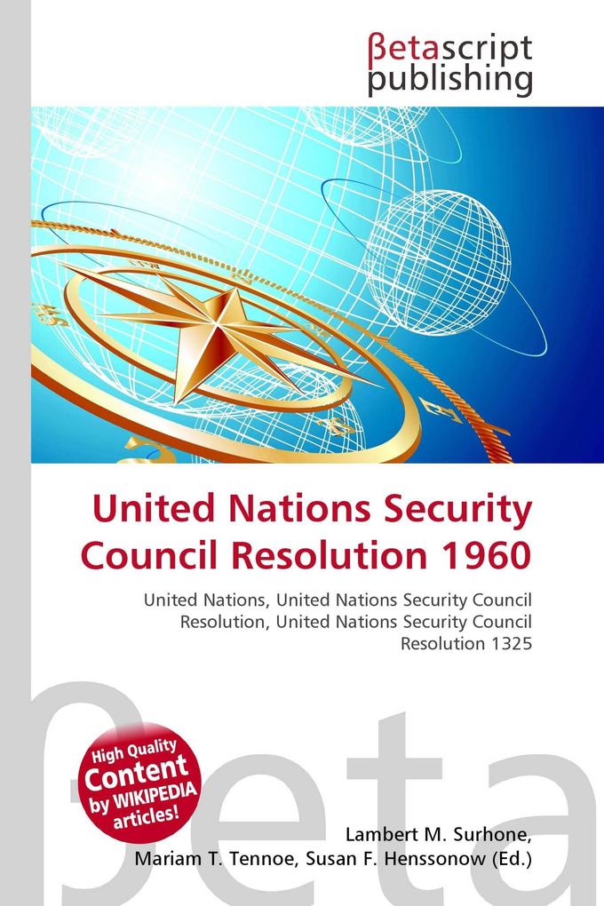 United Nations Security Council Resolution 1960