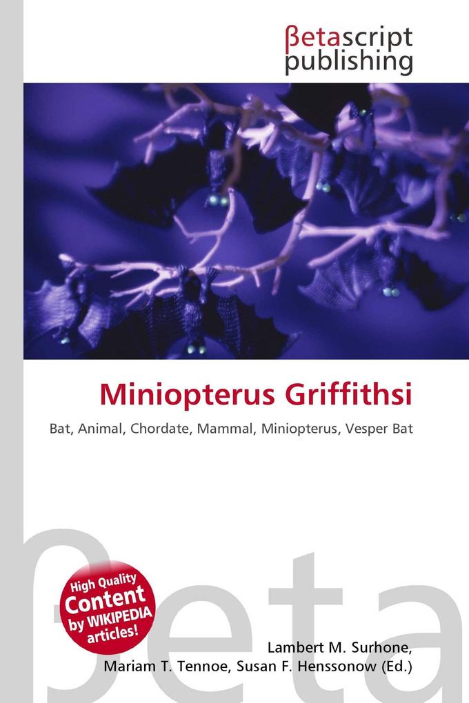 Miniopterus Griffithsi