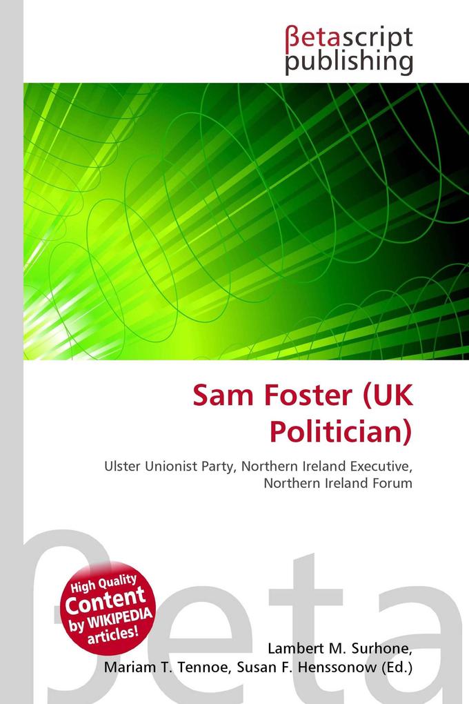 Sam Foster (UK Politician)