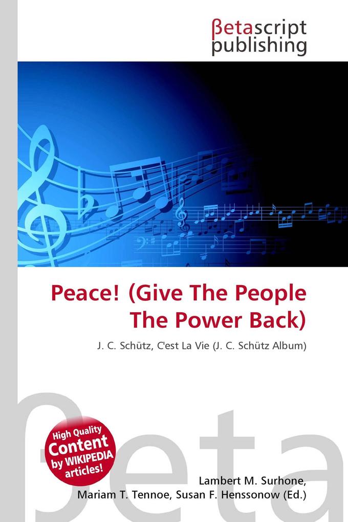 Peace! (Give The People The Power Back)