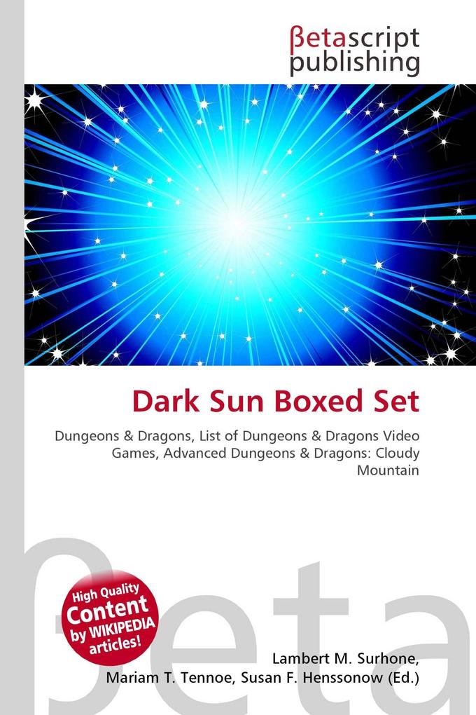 Dark Sun Boxed Set