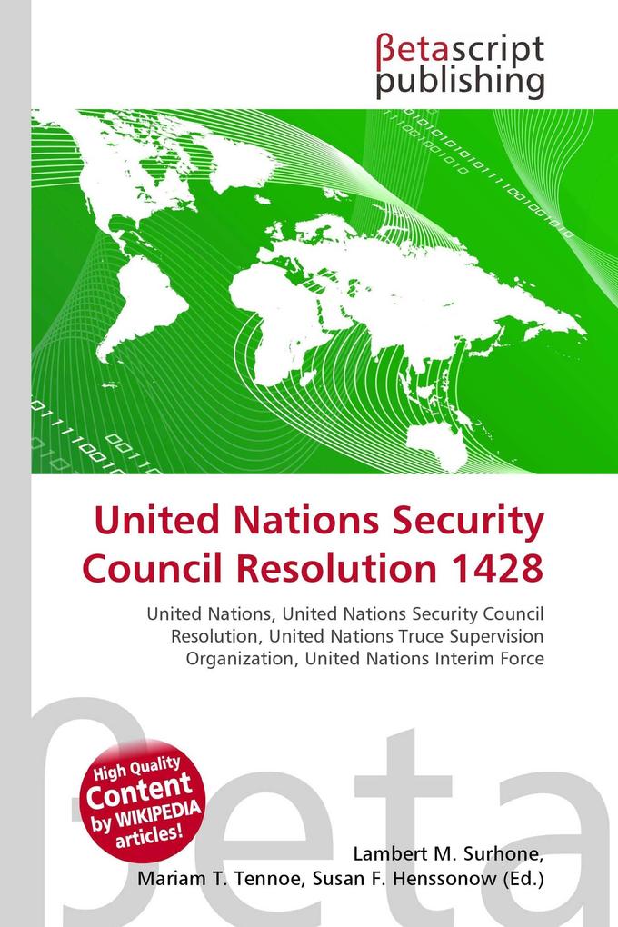 United Nations Security Council Resolution 1428