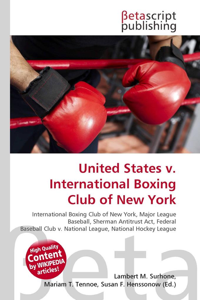 United States v. International Boxing Club of New York