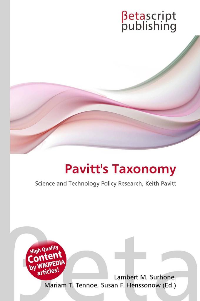 Pavitt's Taxonomy
