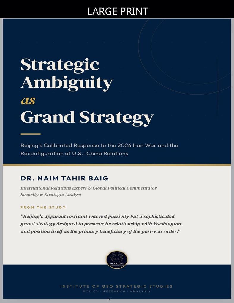 Strategic Ambiguity as Grand Strategy