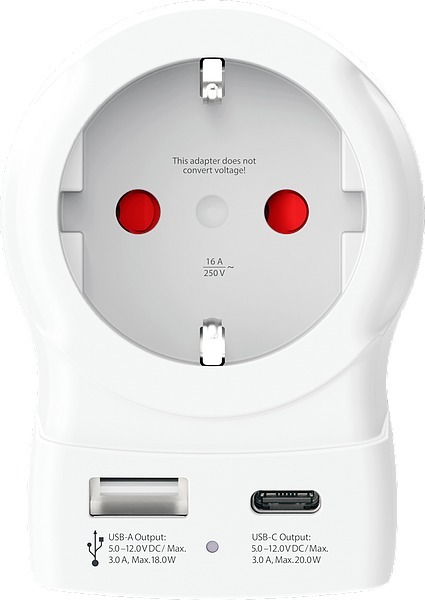 SKROSS Europe to US USB AC20PD Travel Adapter