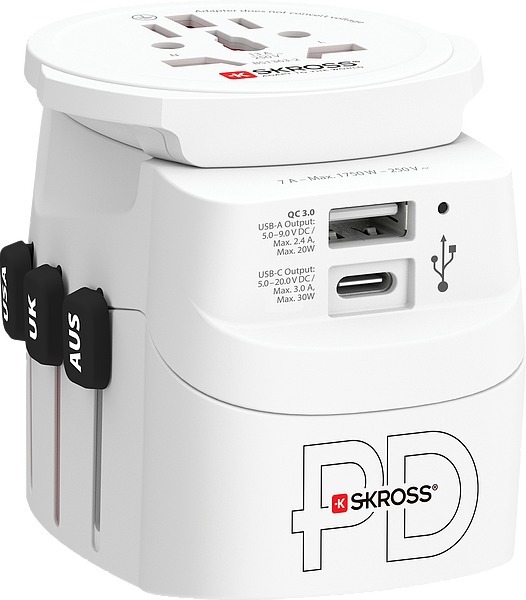 SKROSS PRO Light USB AC30PD - World Travel Adapter