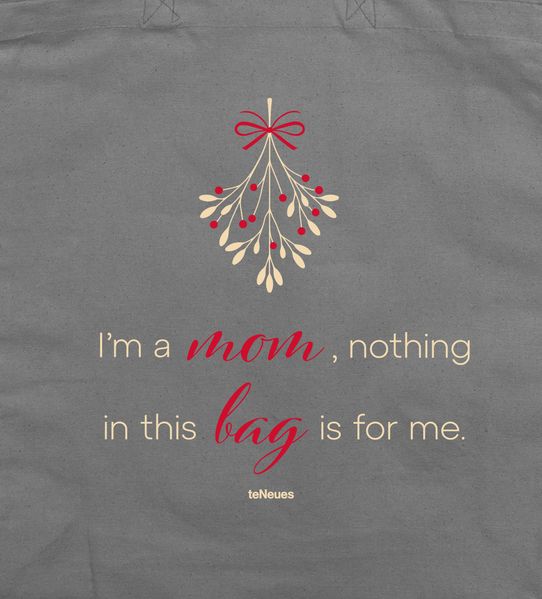 Weihnachten Mom grau