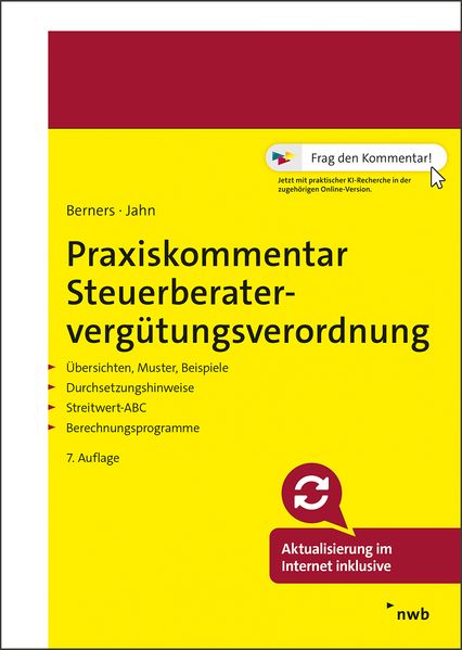 Praxiskommentar Steuerberatervergütungsverordnung