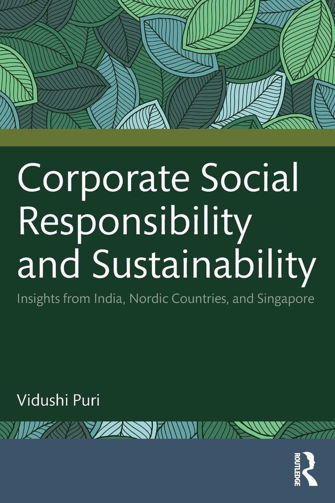 Corporate Social Responsibility and Sustainability