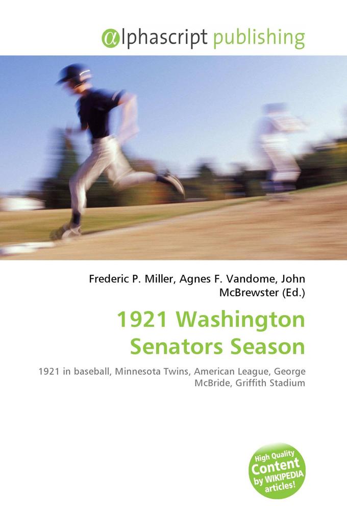 1921 Washington Senators Season
