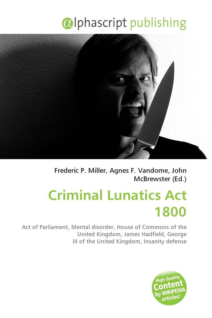 Criminal Lunatics Act 1800