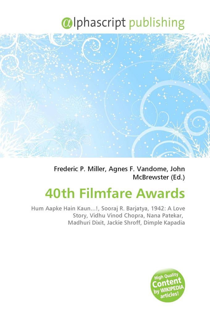 40th Filmfare Awards
