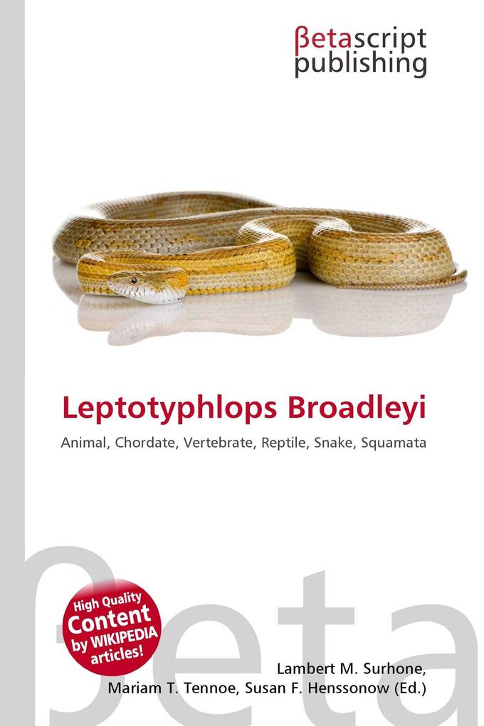 Leptotyphlops Broadleyi