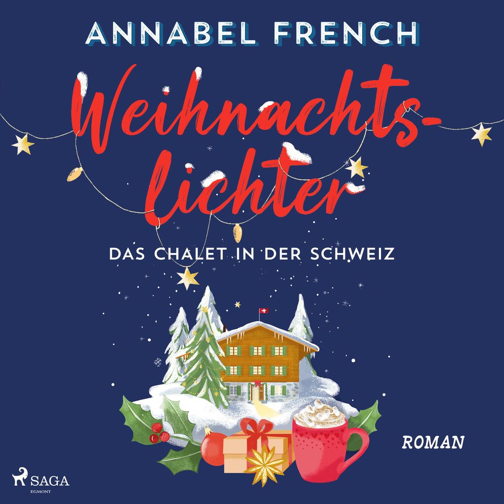 Weihnachtslichter Das Chalet in der Schweiz