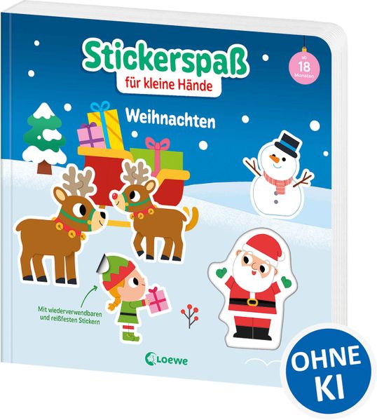 Stickerspaß für kleine Hände - Weihnachten