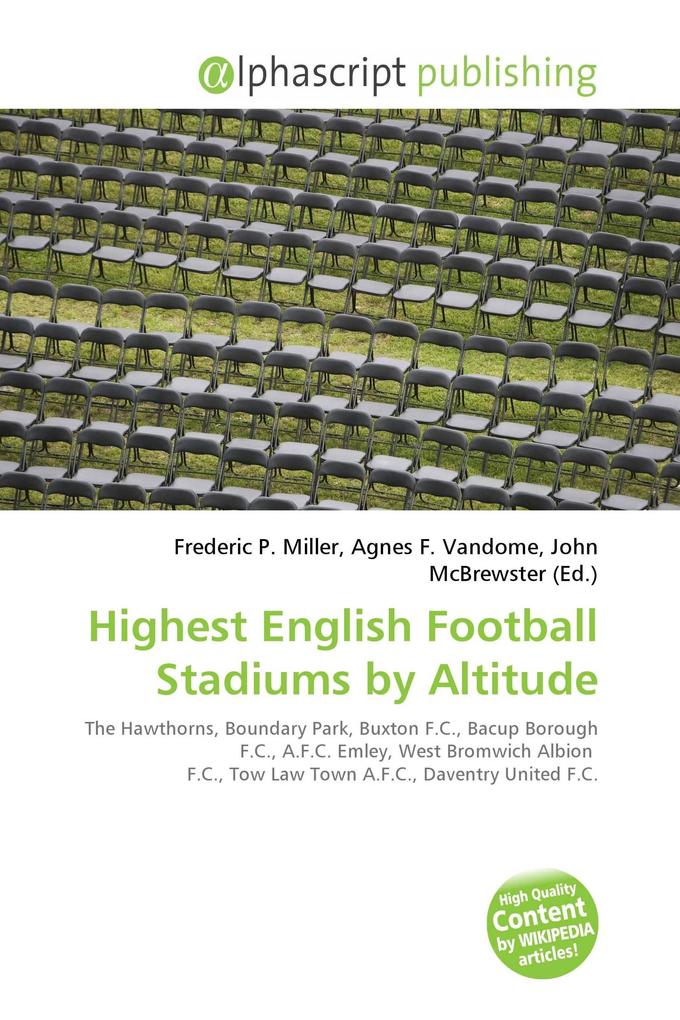 Highest English Football Stadiums by Altitude