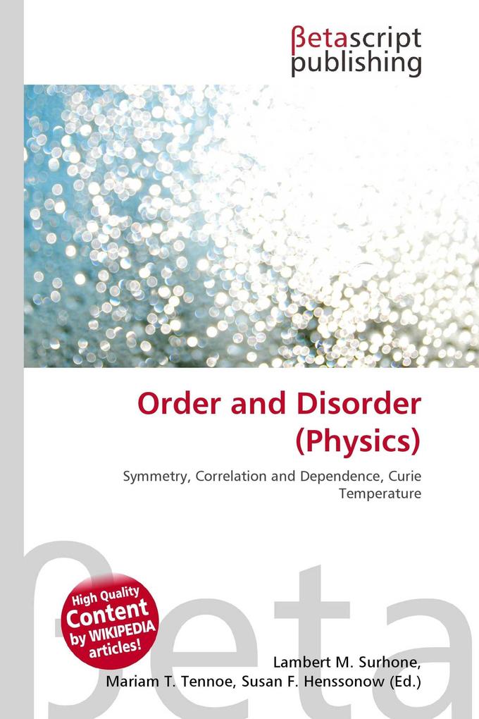 Order and Disorder (Physics)