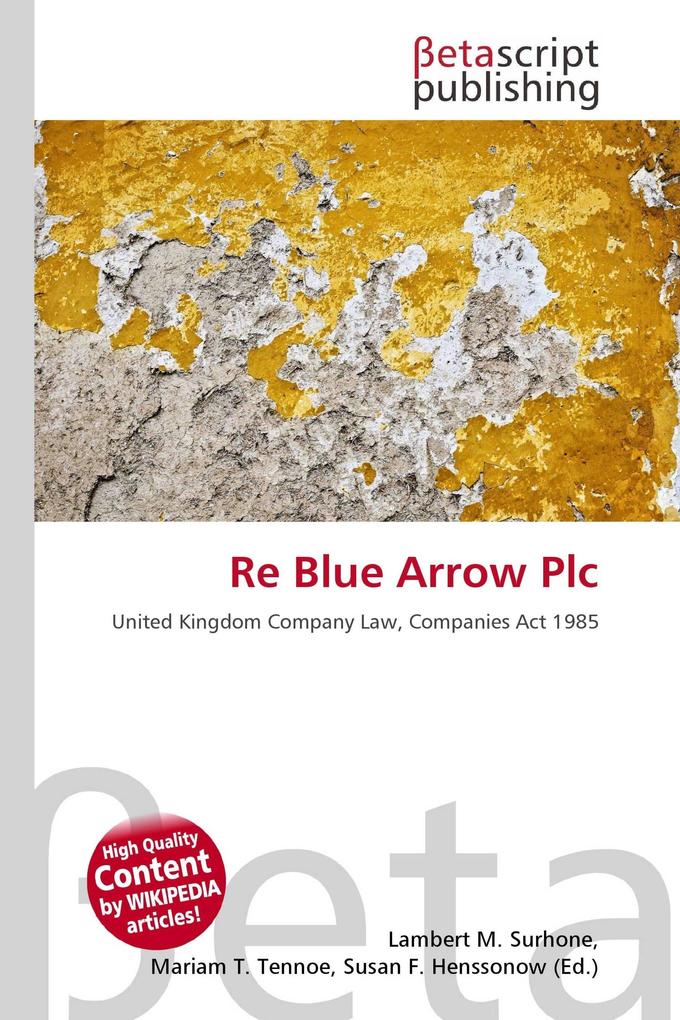Re Blue Arrow Plc
