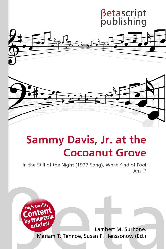 Sammy Davis Jr. at the Cocoanut Grove