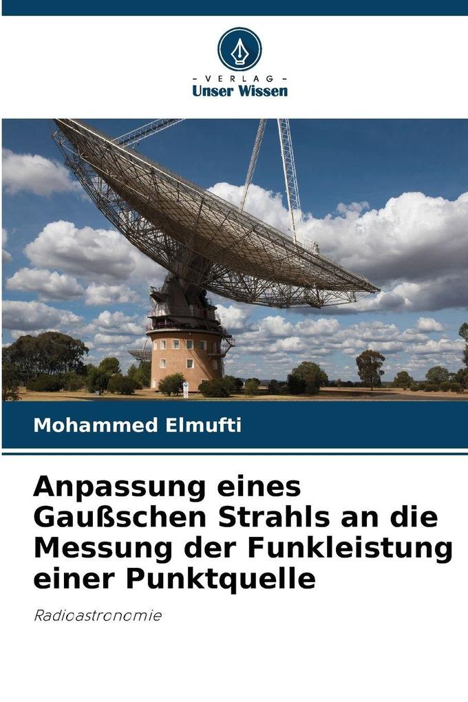 Anpassung eines Gaußschen Strahls an die Messung der Funkleistung einer Punktquelle
