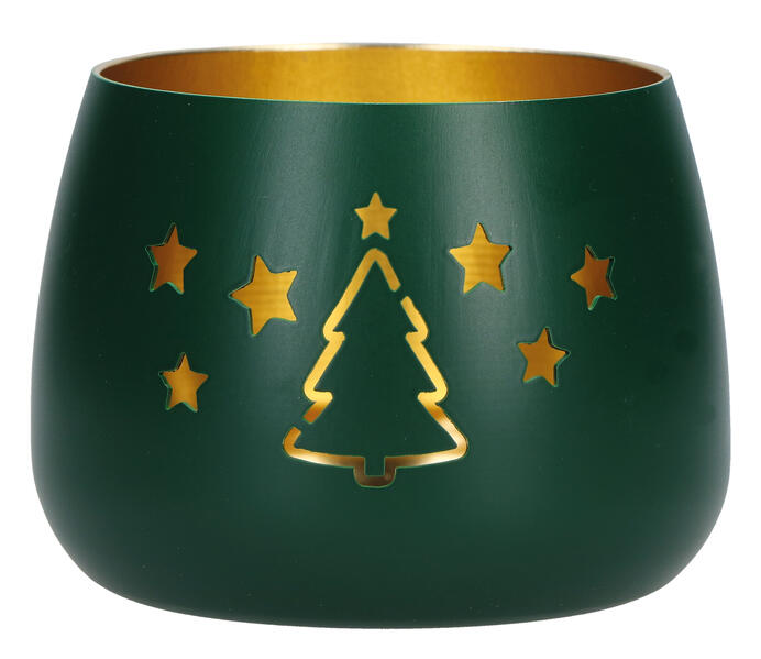 Weihnachten. Windlicht aus Metall
