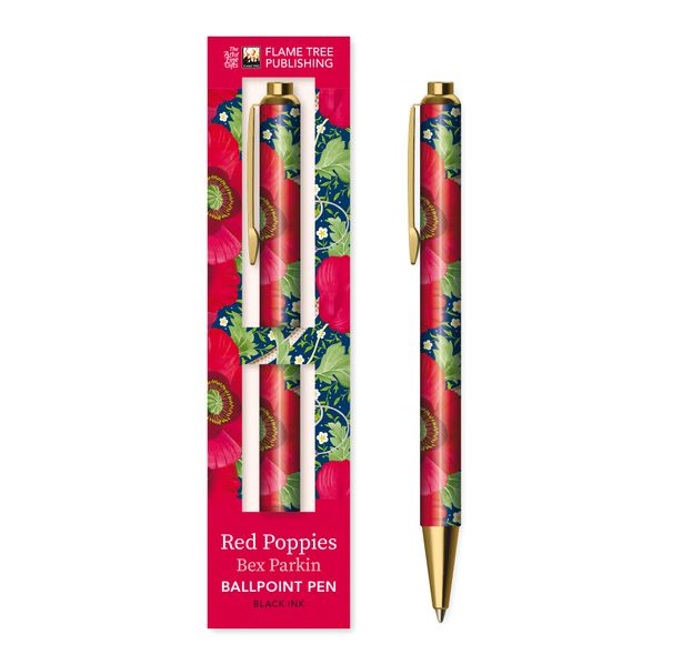 Premium Kugelschreiber: Bex Parkin Rote Mohnblumen