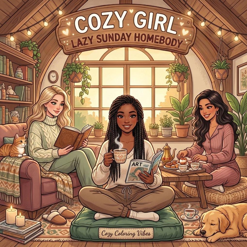 Cozy Girl Lazy Sunday Homebody