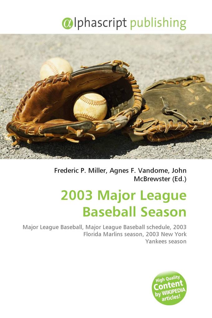 2003 Major League Baseball Season