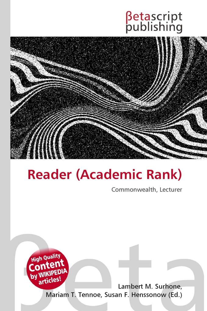 Reader (Academic Rank)