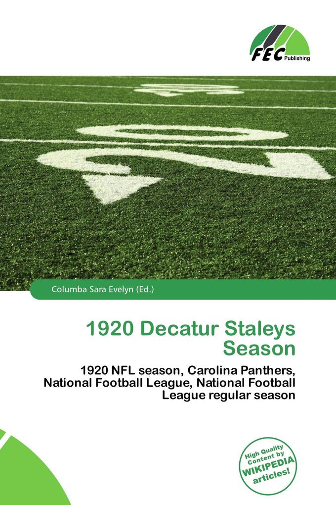 1920 Decatur Staleys Season