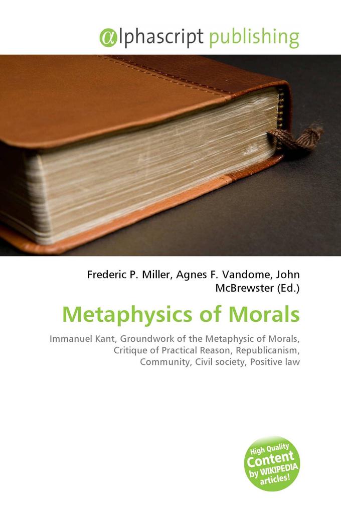 Metaphysics of Morals