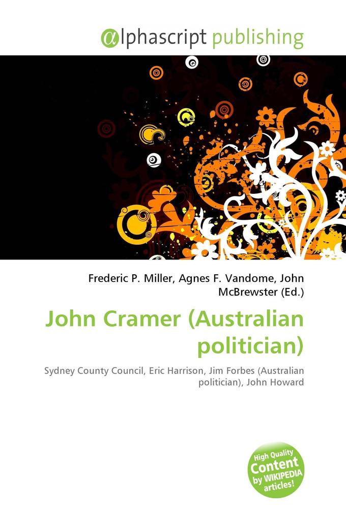 John Cramer (Australian politician)