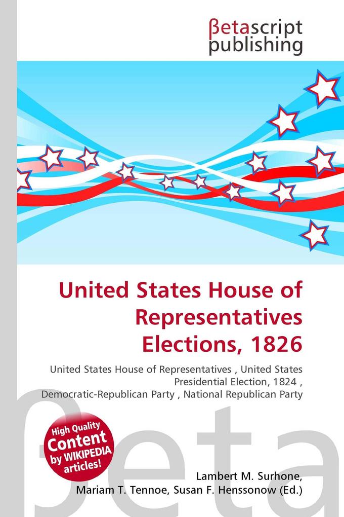 United States House of Representatives Elections 1826