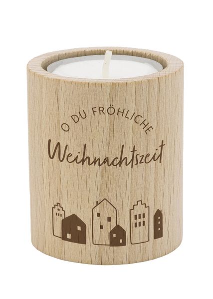O du fröhliche Weihnachtszeit - Teelichthalter