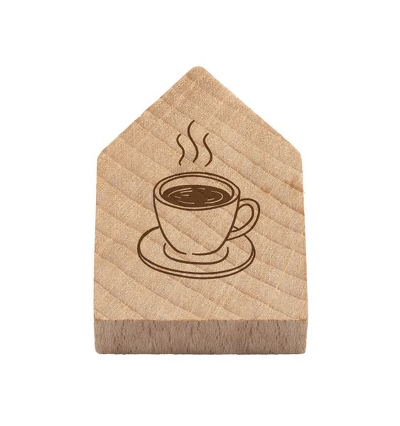 Magnetisches Holzhaus Tasse