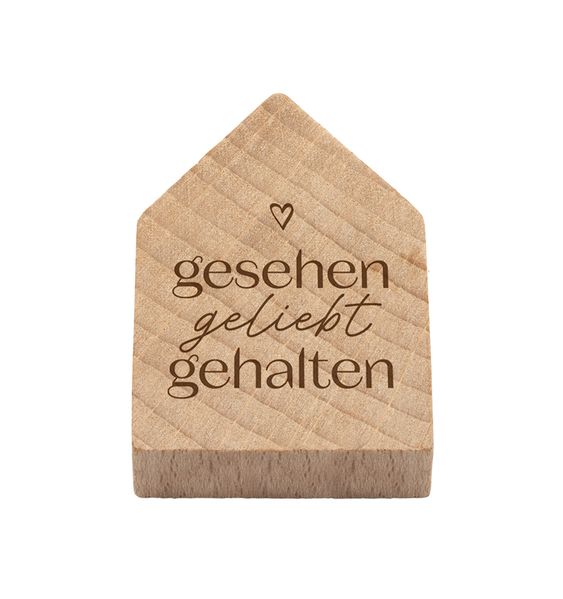 Magnetisches Holzhaus gesehen-geliebt-gehalten